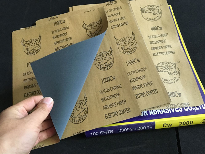 Водостойкая наждачная бумага марки Eagle с зернистостью 2000 и 5000 для автосервиса, джинсовой ткани, ремонта, столярных работ и мебели с бесплатной доставкой