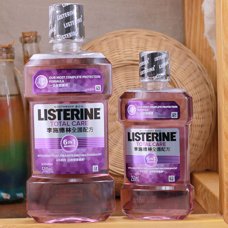 Ополаскиватель для рта Listerine 500мл, против кариеса, уход за полостью рта, лечение гингивита, устранение запаха изо рта, импорт