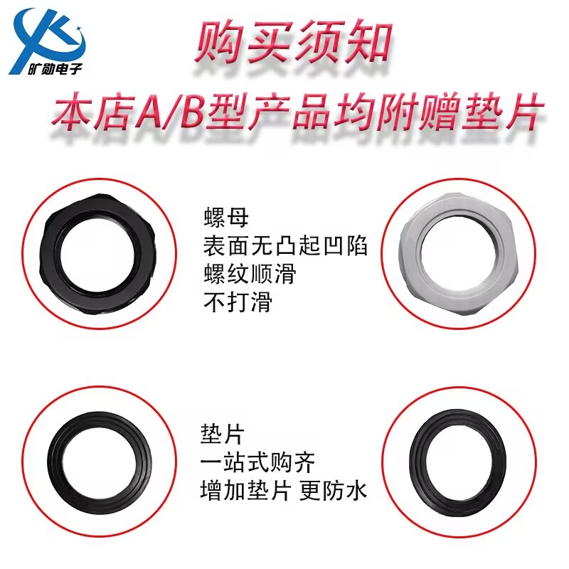 Влагозащищенный нейлоновый кабельный разъем из экологичного PA нейлона M25 M32 пластиковый ввод с классом защиты IP68