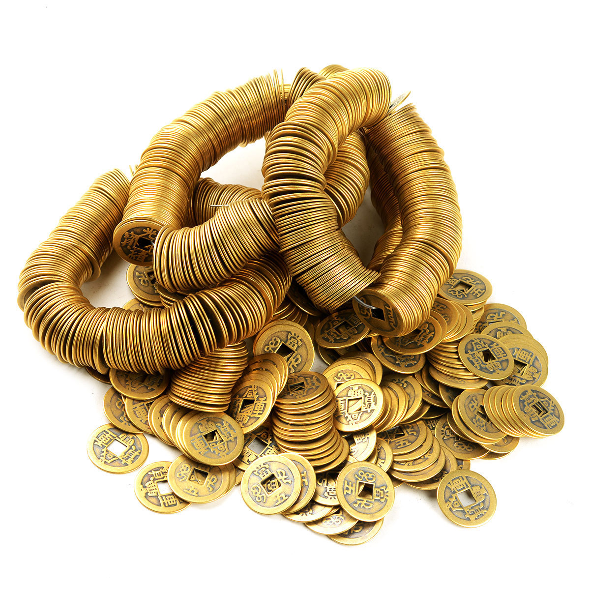 Медные монеты Канси, Шуньчжи, Цяньлун Тонгбао антикварные реплики рассыпных монет, украшение Пять Императоров медные монеты для порога