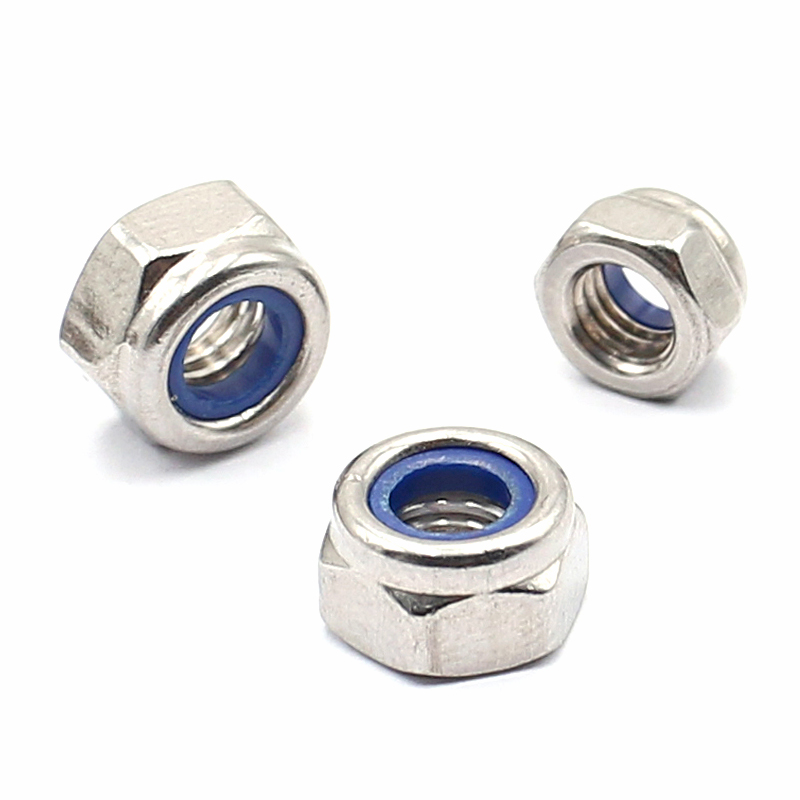 正宗304不锈钢M2/2.5/3/4/5/6尼帽锁紧/防震/防松脱六角螺帽精隆