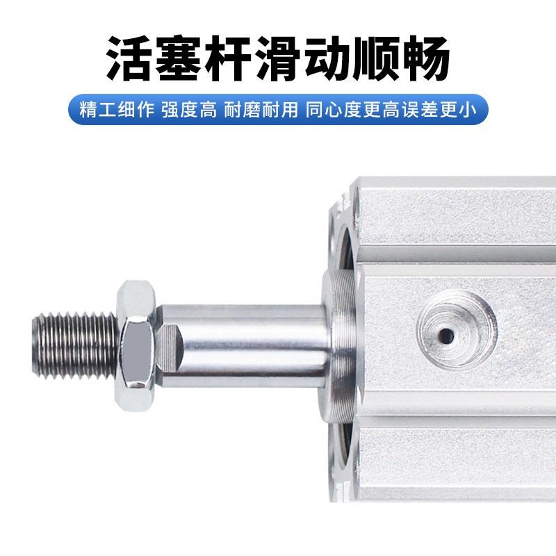 Внутренняя резьба Без магнитного тонкого цилиндра SDA20/25/32/40/50/63/80/100*-B Малый пневматический квадратный цилиндр