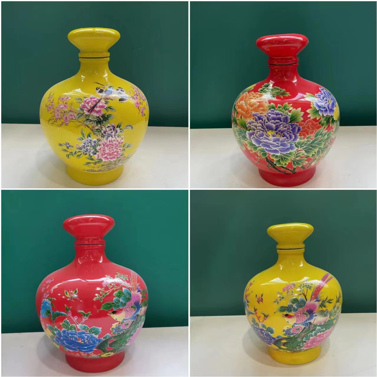 景德镇陶瓷酒瓶5斤装带盖密封圈白酒瓶青花瓷瓶酒坛子酒具厂直销