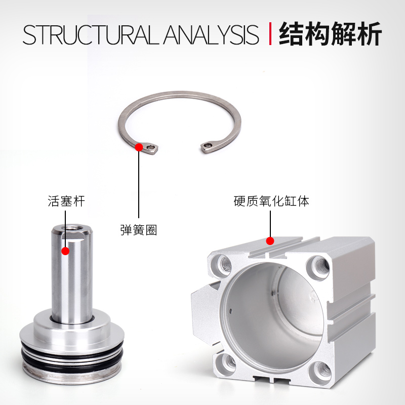 Маленький пневматический тонкий цилиндр SDA20/25/32/40/50/63/80X10X15X30*60 полный ассортимент цилиндров