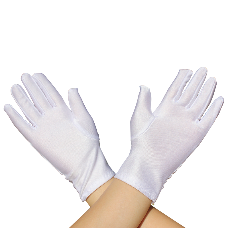 High Elasticity Thin Spandex White Gloves for Performance, Dance, Etiquette, Security, Jewelry, Labor Protection, Tight Fit, Sun Protection, and Cycling