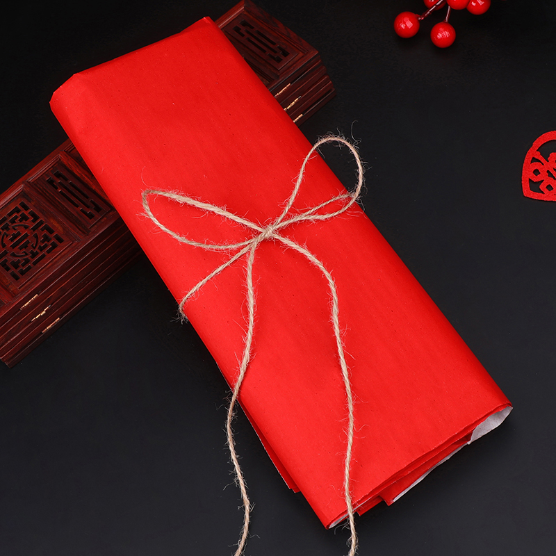 Большой красный ручной вырезанный иероглиф 'Фу' для свадебных украшений, двухсторонние парные надписи