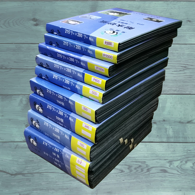 Наждачная бумага марки Панда Водостойкая наждачная бумага зернистость 60-10000 для дерева, сухая и влажная обработка, шлифовка краски