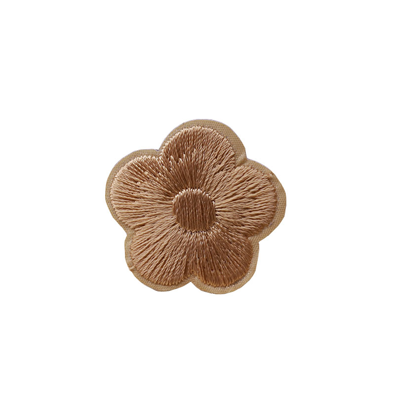 Вышитая заплата с маленькой сливы с клеящейся основой – термонаклейка с цветочным узором для одежды и скатертей