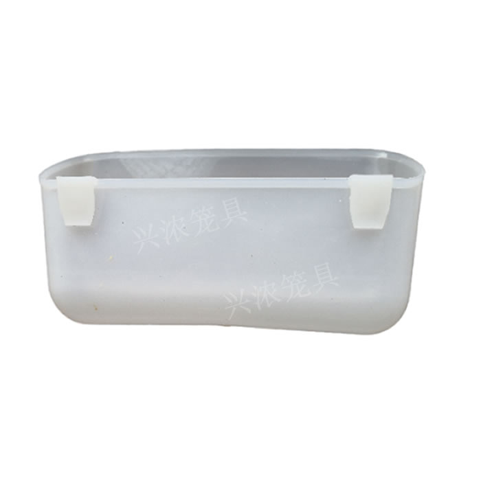 Аксессуары для голубей Кормушка белая прозрачная плоская с круглым дном для мясных и почтовых голубей и голубятни