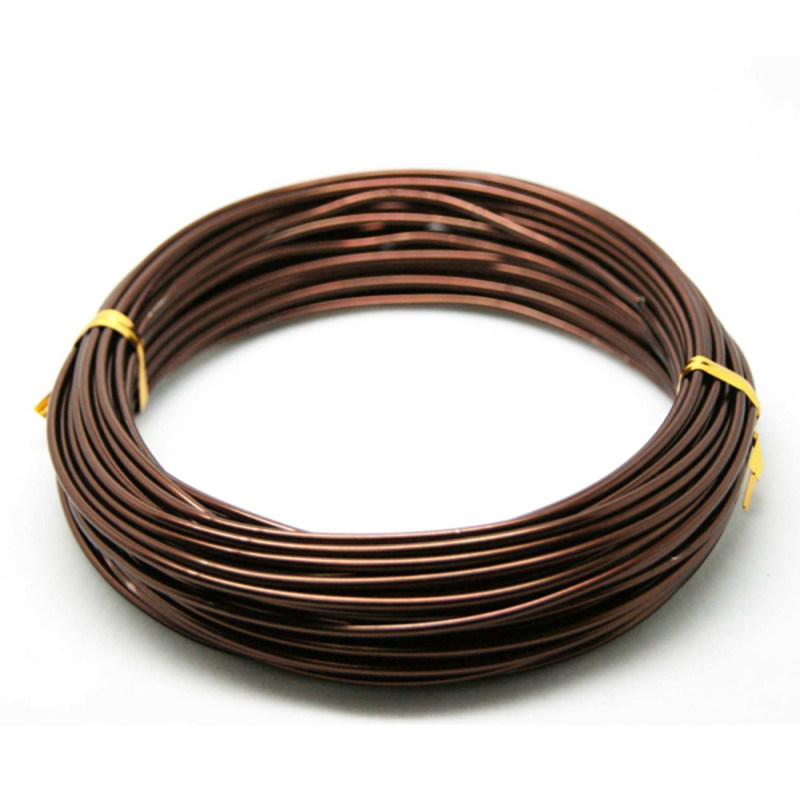 盆景铝线造型专用手工DIY铝丝古铜色100gBrown aluminum wire现货