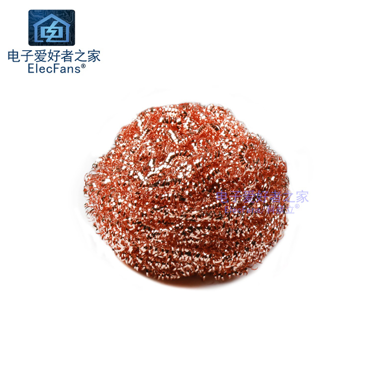 Soldering Iron Tip Cleaning Ball with Base, Desoldering Wire Mesh, Desoldering Ball, Welding Solder Residue Steel Wire Cleaner