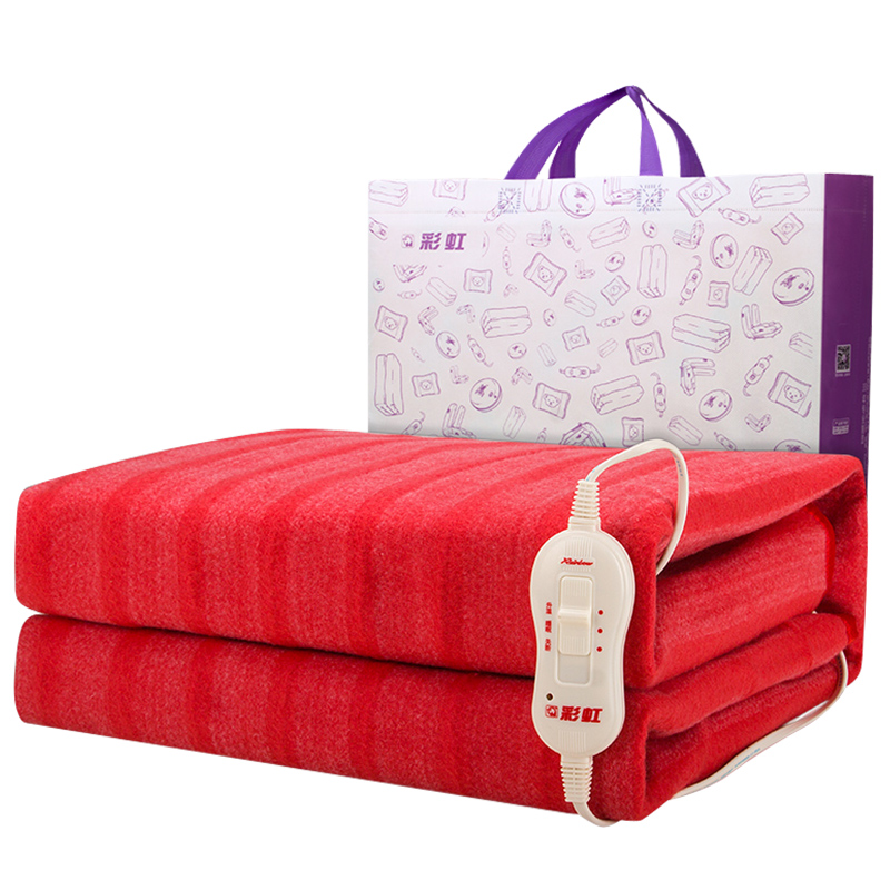 Электрическое одеяло Rainbow для одного человека, безопасное, безводное, с утолщенным излучением, для дома, двойное управление температурой TB101