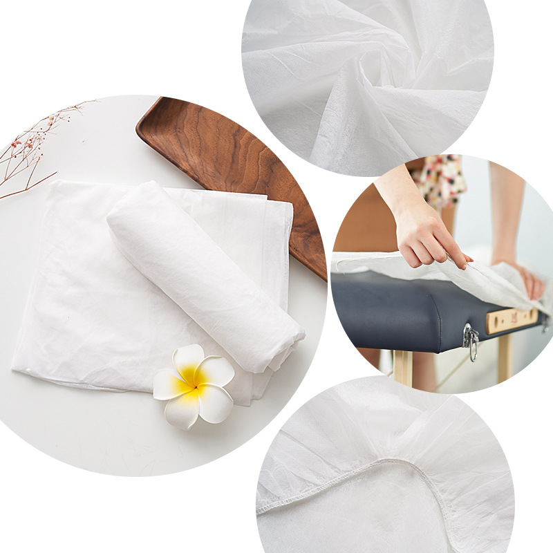 Одноразовое не тканое покрывало для массажного стола MT с эластичной резинкой, белое, пыленепроницаемое, защита от загрязнений, комплект из 10 штук