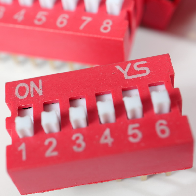 Высококачественный DIP переключатель WT11-DS-02P04R06 с 2.54 мм, плоский переключатель, красная медь с позолотой, сеть CWT