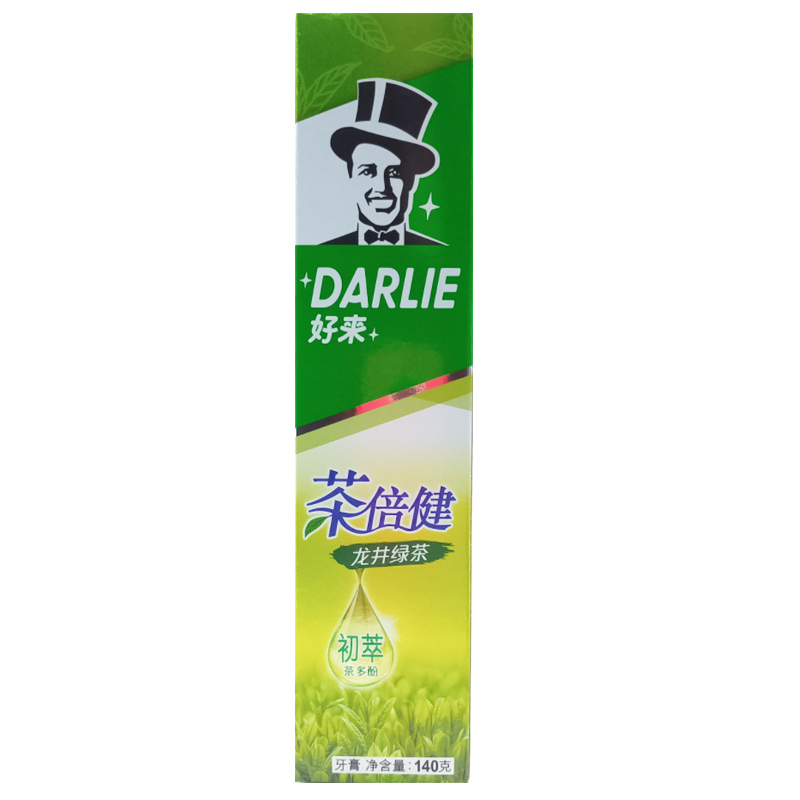 Зубная паста DARLIE Tea Fresh с лунцзинским зелёным чаем - Здоровые зубы, защита дёсен, против кариеса, снижение налёта