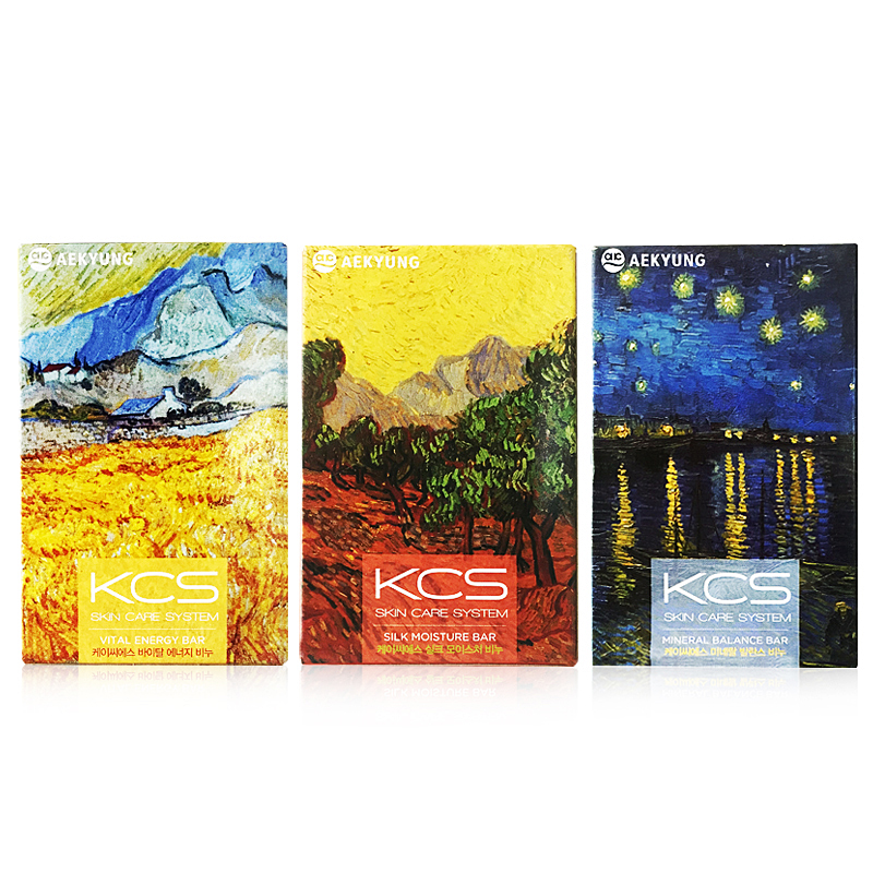 Импортированное из Кореи мыло с духами Aekyung, известная картина KS, для умывания лица, рук и тела, увлажняющее и контролирующее жирность