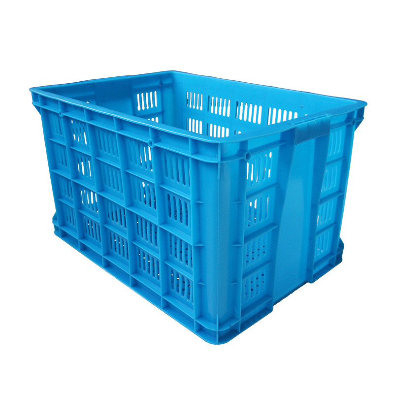 Пластиковый переносной прямоугольный ящик для фруктов, усиленный ящик для одежды, контейнер для доставки, овощная корзина большого размера