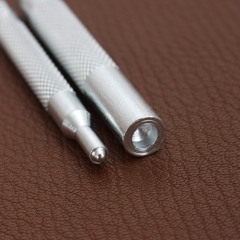 Инструменты для установки фурнитуры Ручная работа DIY Кожа Кнопки-застёжки Заклёпки Люверсы Грибовидные гвозди Набор из 24 штук разных размеров