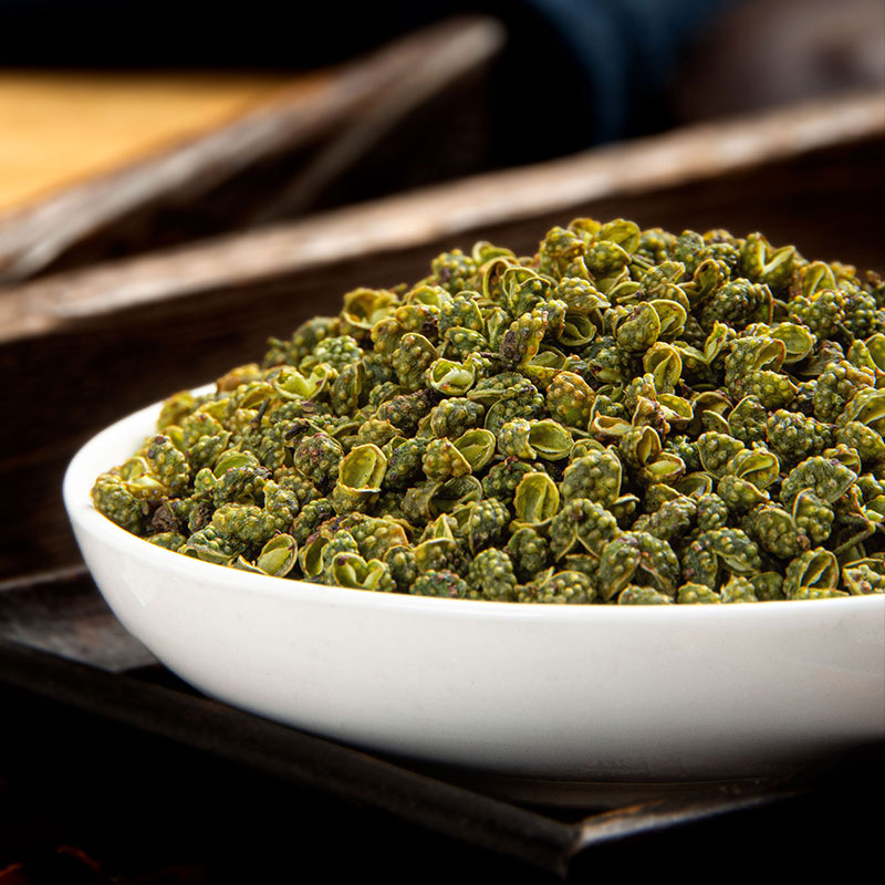 Зеленый сычуаньский перец Цзиньян свежий, специальный сухой перец из Сычуани, съедобный зеленый острый перец 250г