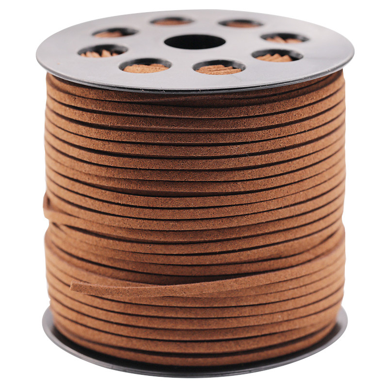 DIY аксессуары для украшений 3мм корейский бархат искусственная кожаная веревка замшевая двусторонняя плетёная нить для браслетов и ожерелий