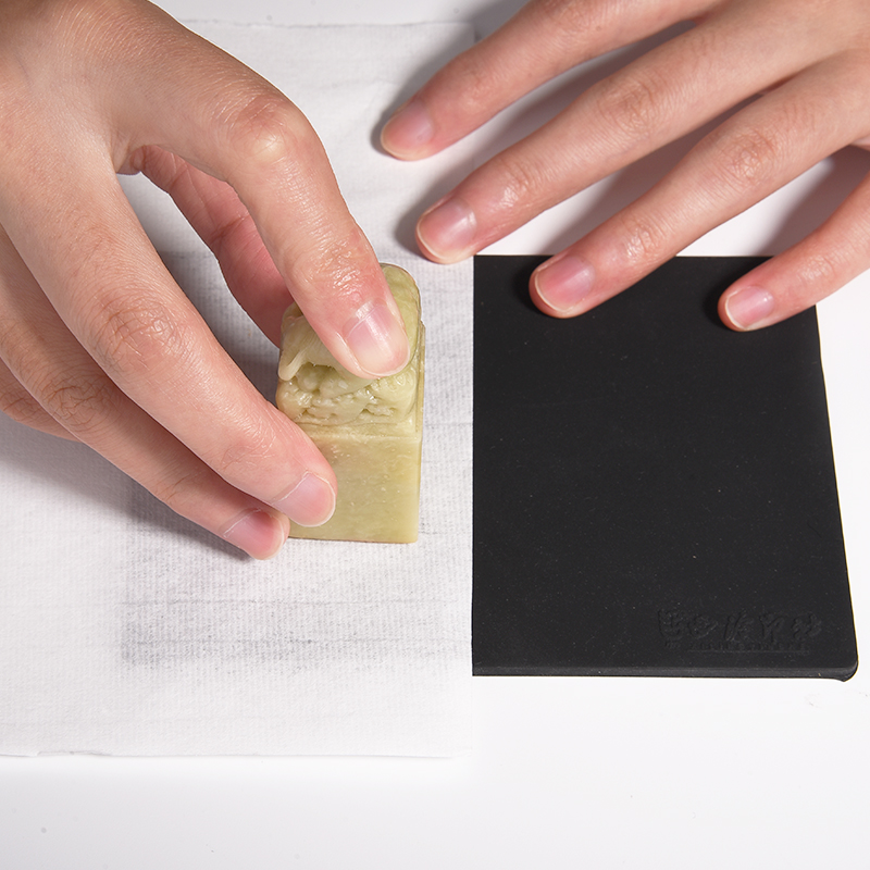 Бычий сухожильный коврик Xiling Yinshe для гравировки печатей из камня и металла, специальный инструмент для печати, коврик для штампов и протирок, нескользящий коврик для стола