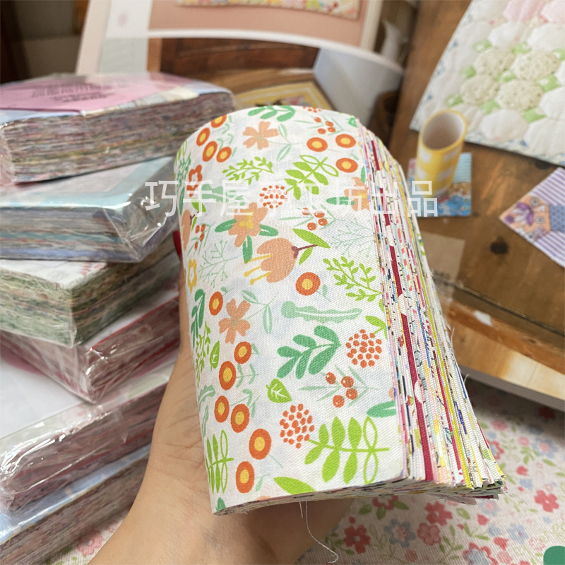 Набор материалов для ручной работы из 100 уникальных кусочков хлопковой ткани для лоскутного детского одеяла с бесплатной доставкой и видео