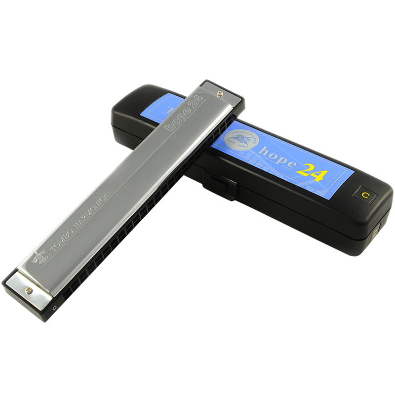 Японская губная гармошка TOMBO 6624 с 24 отверстиями для начинающих взрослых и детей, полифоническая HOPE