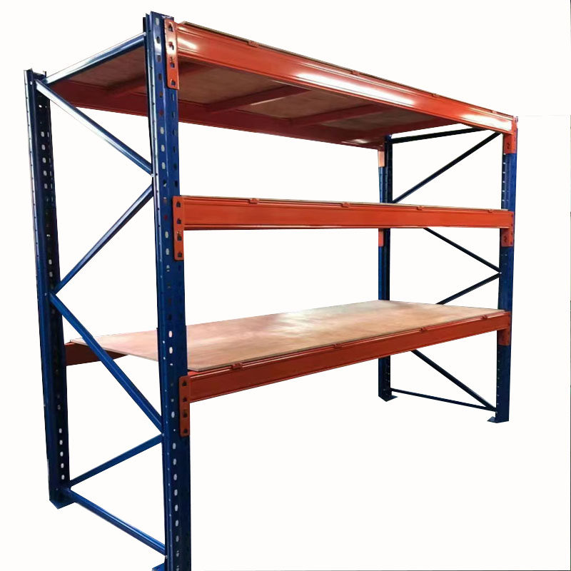 Тяжелая полочная система с балками для паллет, высокорослый крупный склад, многоуровневая для панелей и тканей с нагрузкой до одной тонны