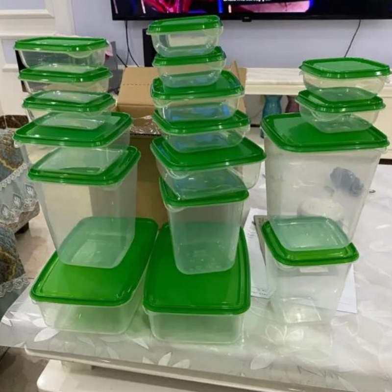 Набор из 17 прозрачных пищевых контейнеров IKEA Пота пластиковые ланч-боксы герметичные кухонные контейнеры для холодильника, отечественная покупка