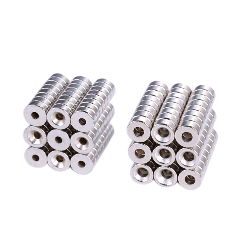 Внешний диаметр 10мм, толщина 4мм, сверхмощный магнит NdFeB, стальной лист, маленький круглый магнит с отверстием 10*5