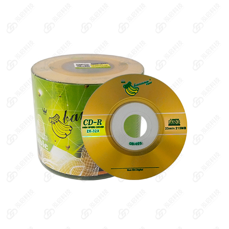 【Оригинал с бесплатной доставкой】 Банановый 3-дюймовый мини-CD 8 см, печатаемый CD-R, перезаписываемый пустой диск 220MB