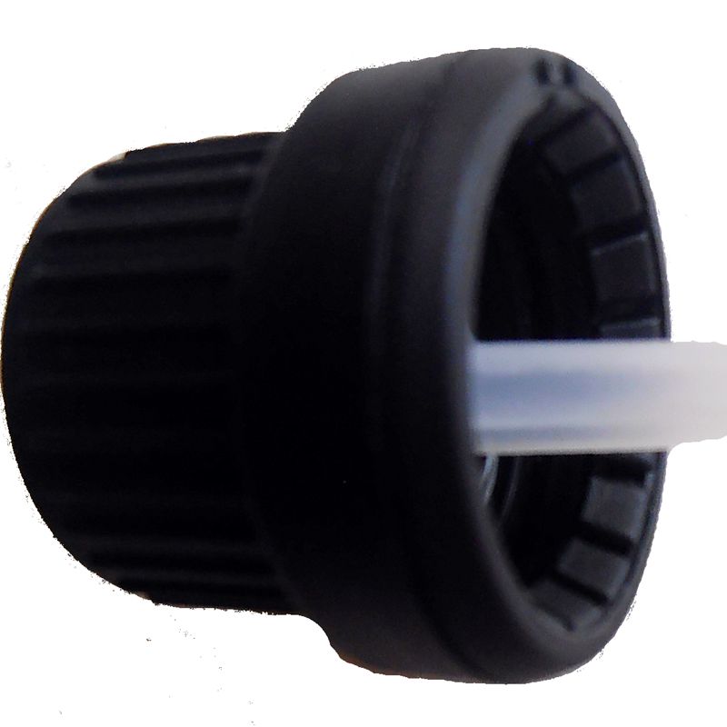 In-stock Anti-theft Caps for Essential Oil Bottles with Dropper or Insert, Black or White Large Head Caps