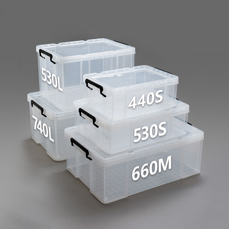 Японский прозрачный пластиковый контейнер для хранения Tenma Lox большого размера для дома и автомобиля