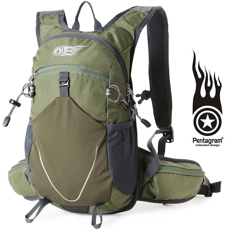 Рюкзак с пятиугольной звездой Pentagram для путешествий, пеших походов и велоспорта, унисекс, с гидраторным отсеком