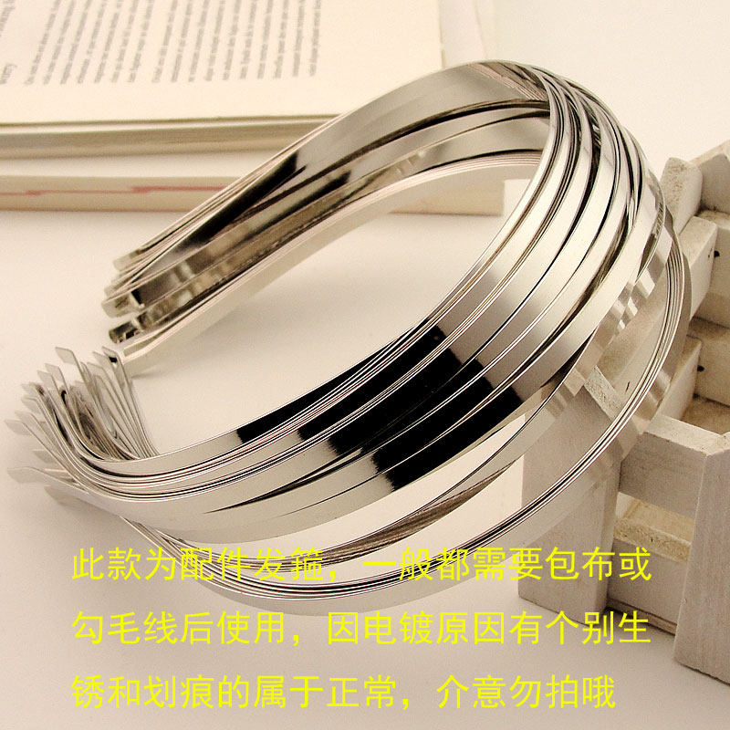 Основа для ободка DIY из нержавеющей стали, материалы для ободка из сплава, ручные украшения для волос, серебристая заколка, аксессуары для зажима волос