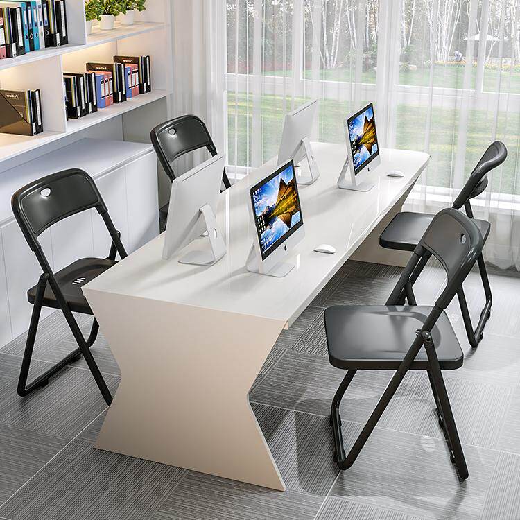 Складной домашний стул портативный простой пластиковый складной табурет с спинкой офисный стул для работы за компьютером, тренировочный стул, уличный обеденный стул