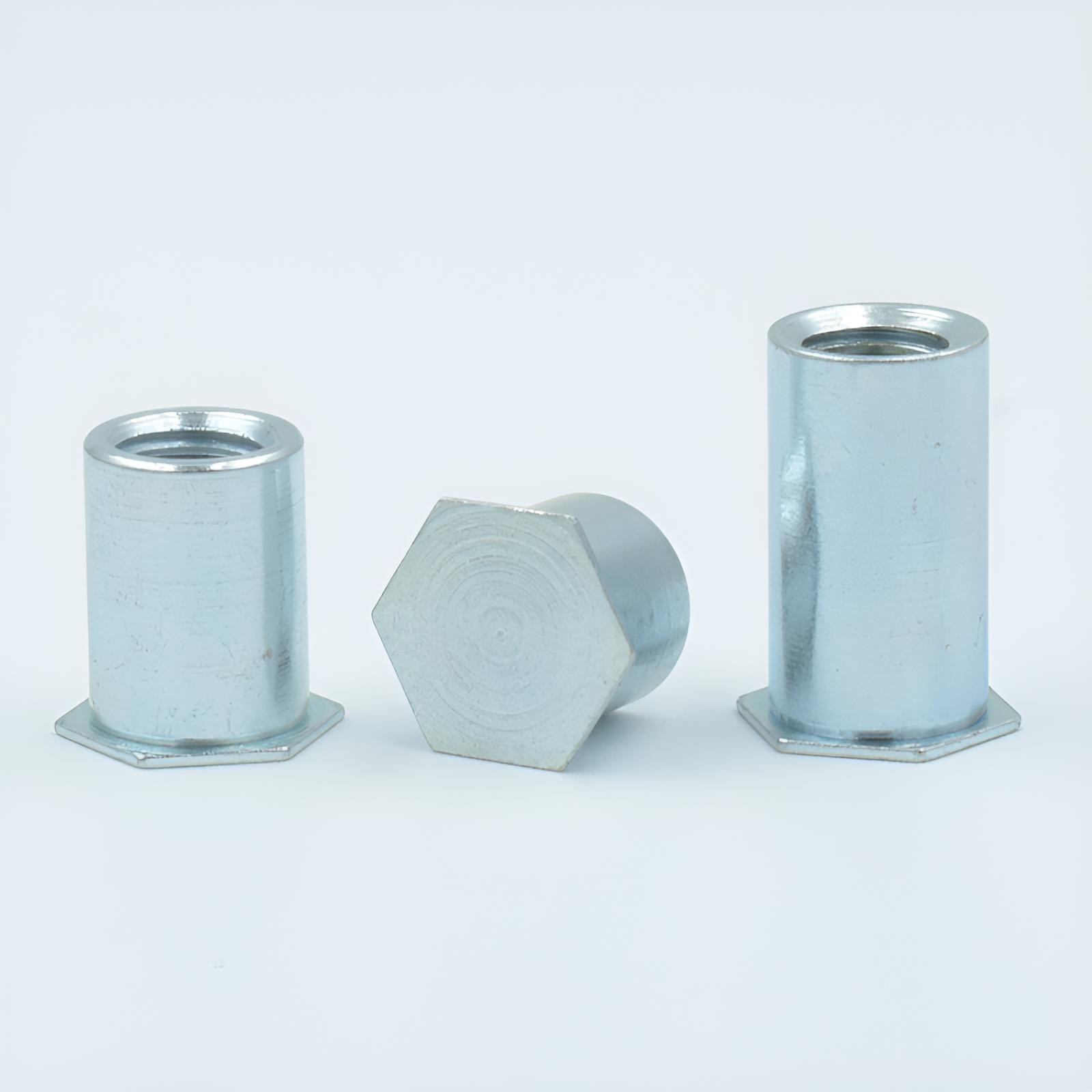 Гальванизированный заклёпочный глухой шпилька с шестигранником BSO-M3 для листового металла с отверстиями 5.4 и 4.2