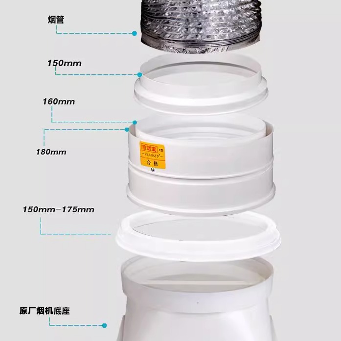 Антидымовое устройство Лао Хонг модель E для вытяжек Fotile, обратный клапан для выхода вытяжки