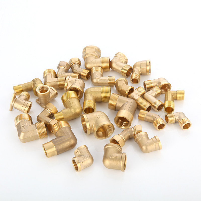 Утолщённый медный уголок 4/6 дюйма, 1 дюйм, удлинённая внешняя/внутренняя резьба, переходник для водяных и газовых труб