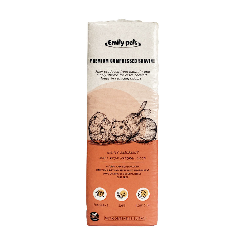 EMILY ONO Deodorizing Natural Birch Wood Shavings for Chinchillas, Hamsters, Rabbits, Guinea Pigs - Multiple Sizes Available