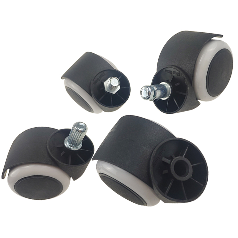 Бесшумные универсальные колеса для офисного компьютерного кресла без стержня с винтовой фиксирующей пружиной и прямым монтажом