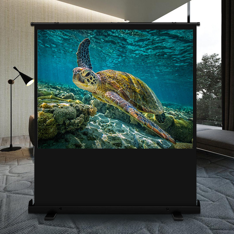 Антибликовый экран для проектора 100 дюймов XGIMI, JMGO, Dangbei, напольный подъемный, портативный, без сверления, для 4K проекторов