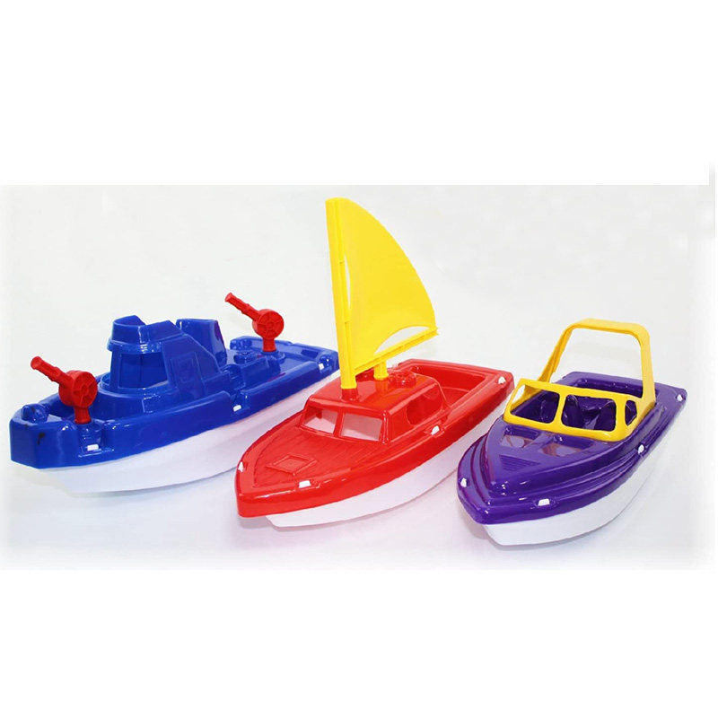 Children's Baby Beach Toy Set Small Boat Speedboat Sailboat Bath Swimming Toys for Boys and Girls