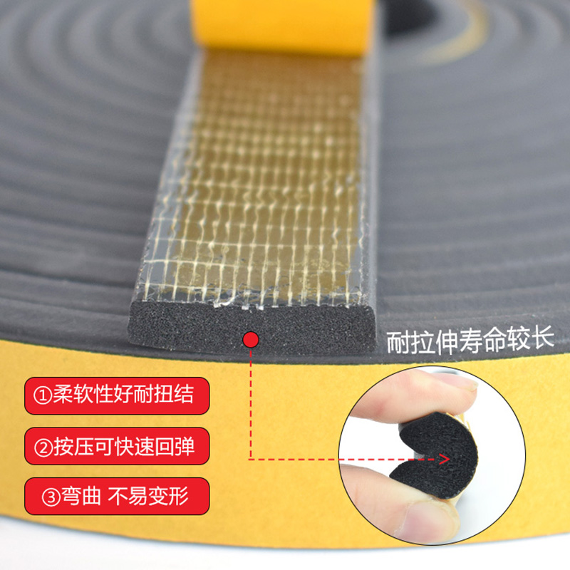 Плоская уплотнительная лента из вспененного EPDM от производителя для защиты шкафов и электрощитов, ударопоглощающая резиновая прокладка