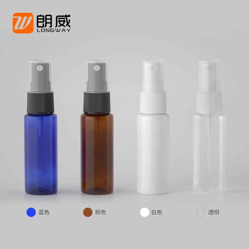 20 мл плоская PET распылительная бутылка Пластиковая бутылка для розовой воды и гидролата с мелкодисперсным распылителем