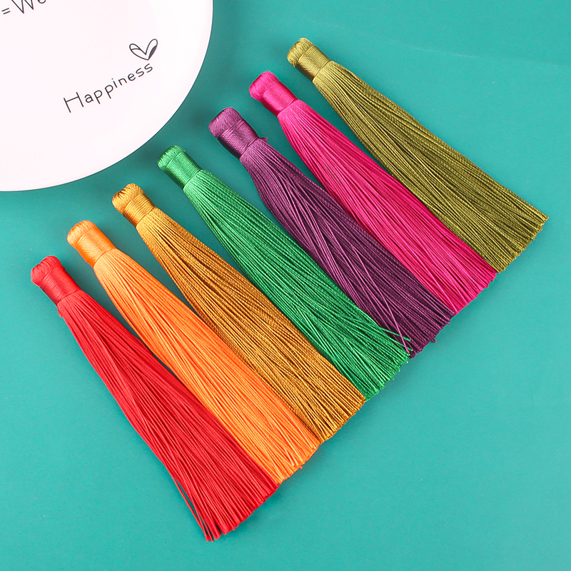 Большой автомобильный подвес с кисточками и китайским узлом, аксессуары из нитей кисточки, ручная работа DIY украшения, подвес в древнем стиле