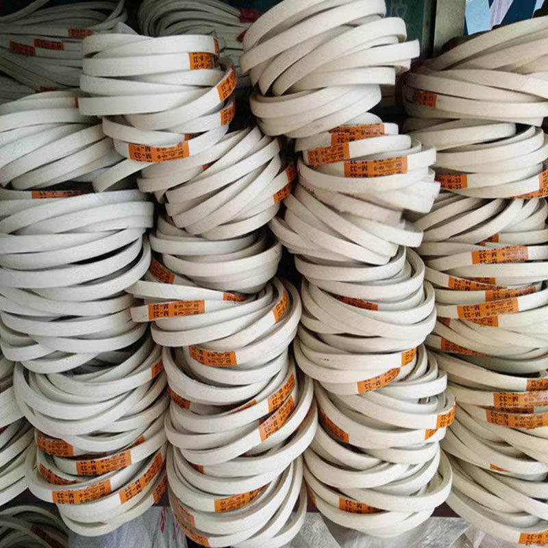 Плоская промышленная швейная машина, синхронная машина для обметки края, двойная игольная машина, треугольный ремень, белый ремень модели М бренда Двойхуа