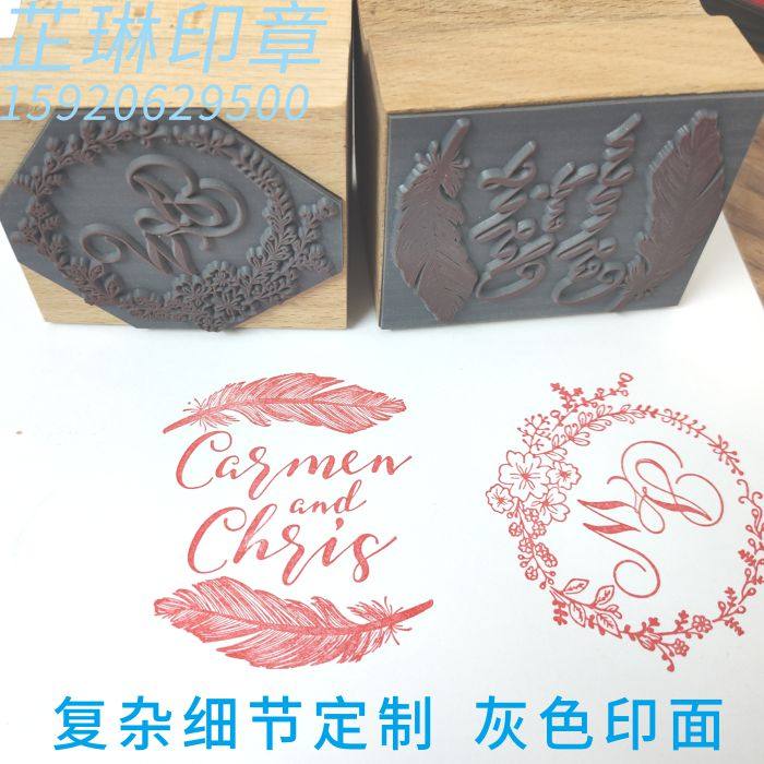 Винтажные штампы с деревянной ручкой на заказ - именные карточки, фото, QR-код, чай, кофе, логотип, дипломный дизайн, мультяшные штампы