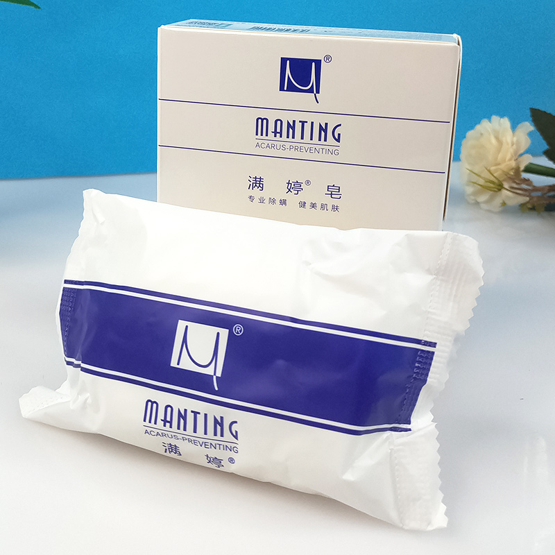 Мыло Manting освежающее очищающее 100 г - удаление клещей, антибактериальное мыло для лица и тела, уход за кожей и контроль жирности