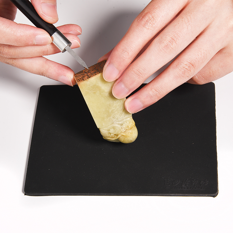 Бычий сухожильный коврик Xiling Yinshe для гравировки печатей из камня и металла, специальный инструмент для печати, коврик для штампов и протирок, нескользящий коврик для стола